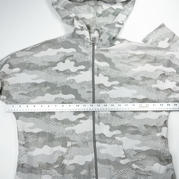 KORAL Descender Hoodie Jacket XS  Gray White Camo Mesh Windbreaker Oversized‎ - Picture 5 of 6